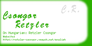 csongor retzler business card